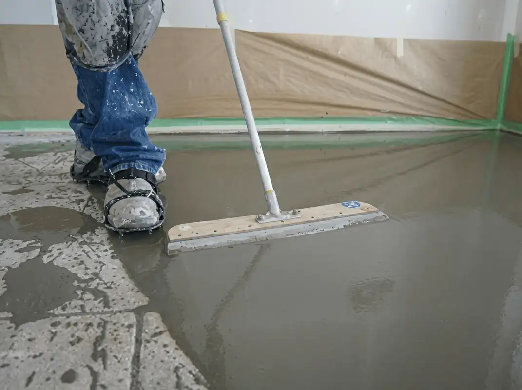 Uneven floor being professionally repaired in Oakland, CA